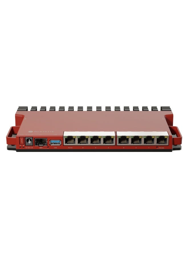 Mikro Tik MikroTik L009UiGS-RM Gigabit Router | Dual-Core 800MHz ARM CPU, 8× Gigabit Ethernet, SFP, USB, Rackmount - Image 1