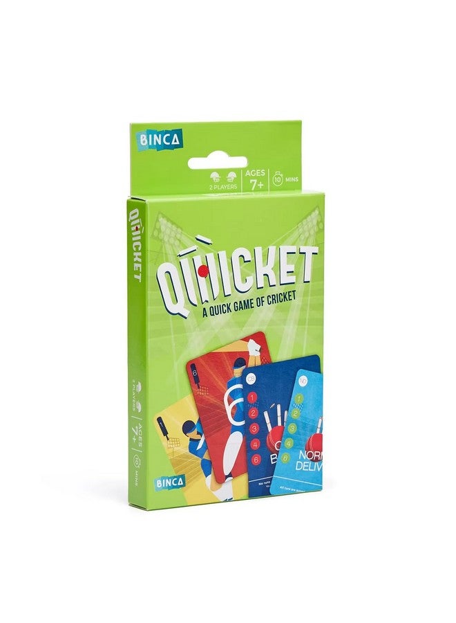 بينكا كيوكيت - لعبة بطاقات كريكيت ممتعة للجميع، هدايا عيد ميلاد، لعبة عائلية للأطفال والمراهقين والبالغين، بطاقات كريكيت داخلية، هدايا للأطفال من سن 7 و8 و9 سنوات فما فوق (لاعبان) - Image 1