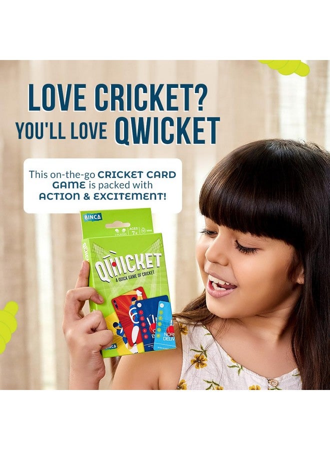 بينكا كيوكيت - لعبة بطاقات كريكيت ممتعة للجميع، هدايا عيد ميلاد، لعبة عائلية للأطفال والمراهقين والبالغين، بطاقات كريكيت داخلية، هدايا للأطفال من سن 7 و8 و9 سنوات فما فوق (لاعبان) - Image 2