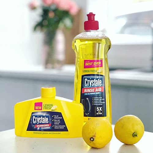 Crystale Dishwasher Rinse Aid 500ml Lemon Pack of 2 - Image 3