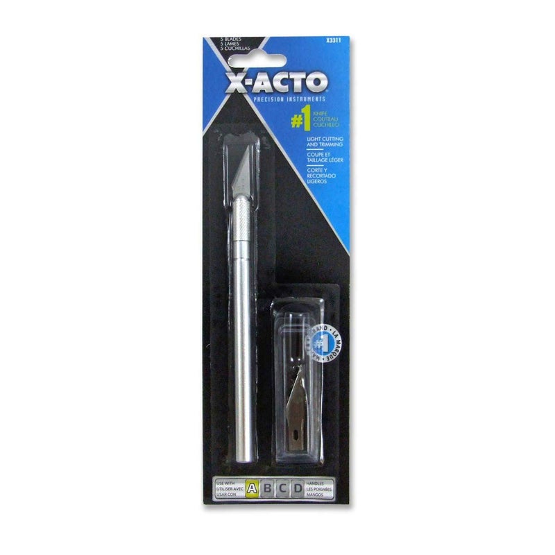 Elmer's X-ACTO X3311 N0. 1 Precision Knife With 5 No. 11 Blades, #1 Knife - Image 1