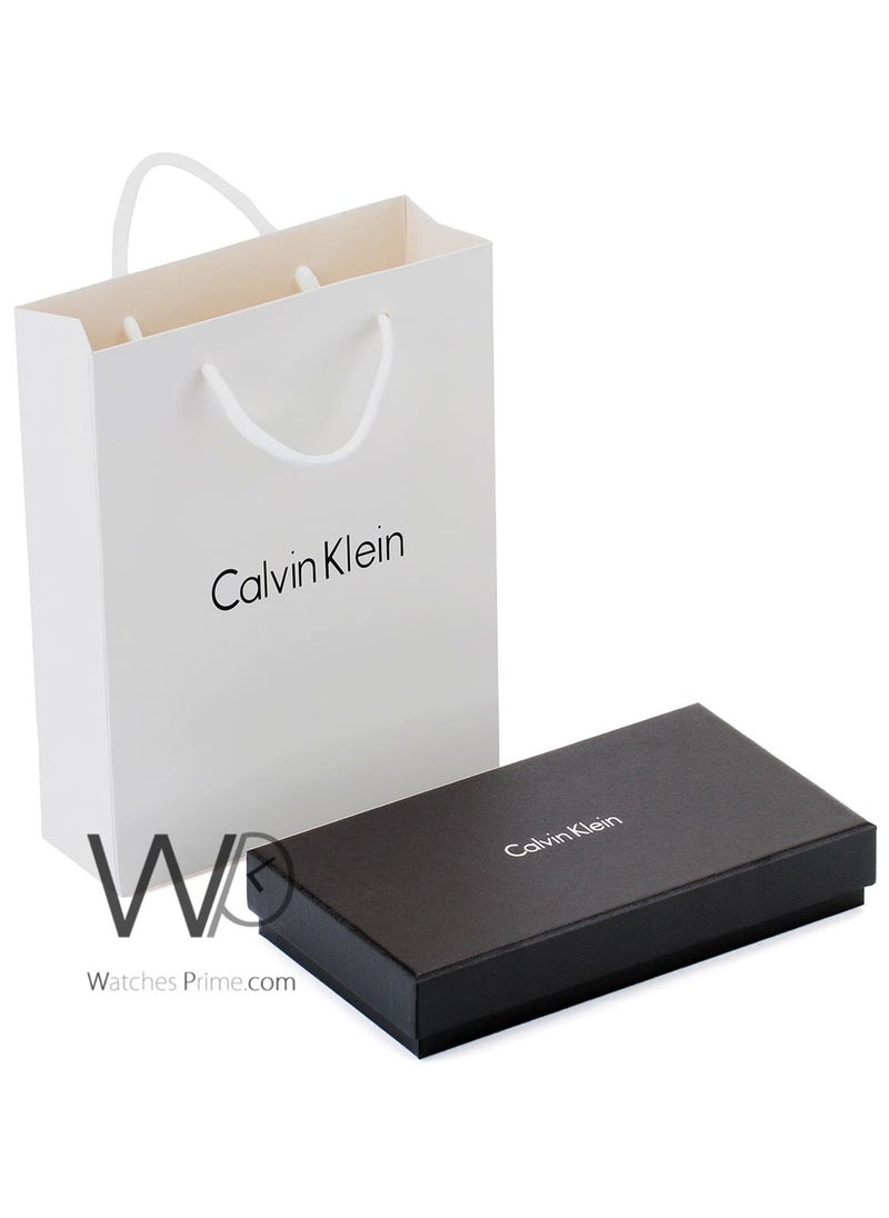 Calvin Klein Ck Genuine Leather Black Wallet and Keychain for Men