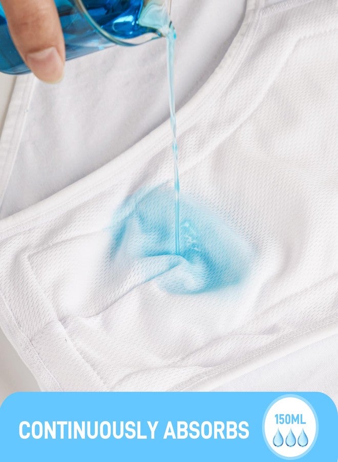 SUNCHIRI Men's Incontinence Underwear, Washable Reusable Leak Proof Protective Briefs with 150ML Absorbent Pad 3 Pack (White, XX-Large) - Image 2