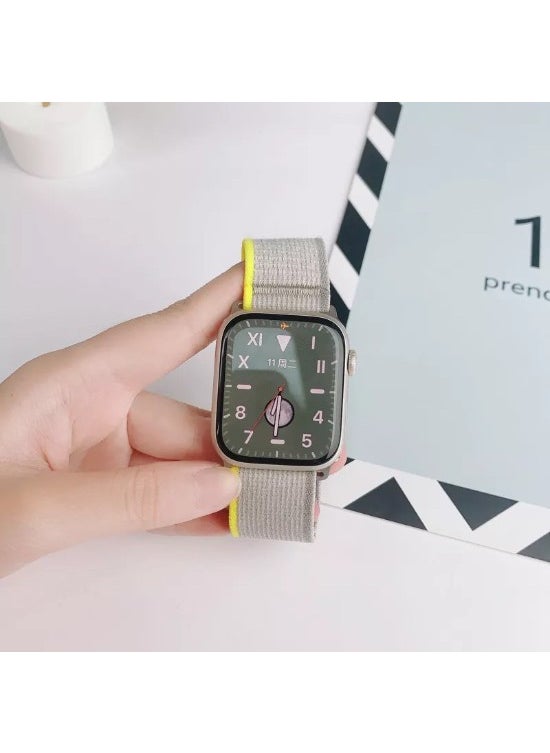 Bubitechh Apple Watch Compatible Trail Loop Band Yellow 42-44-45-49MM Men's Women's  - Image 2