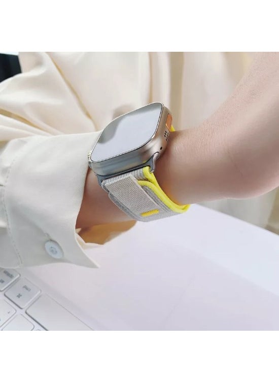 Bubitechh Apple Watch Compatible Trail Loop Band Yellow 42-44-45-49MM Men's Women's  - Image 3