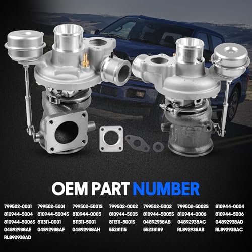 DOFOCH GT1446 Turbo Turbocharger Fit for 2013-2023 Dodge Dart Fiat 500 Jeep Renegade 1.4L GT1446GLSZ, MGT14, MTG1446Z Replaces# 04892938AB 04892938AC 799502-0001 799502-5001 - Image 2