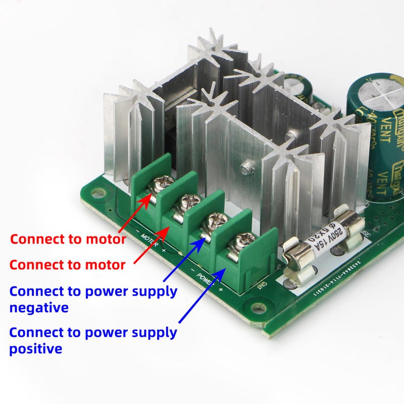 RioRand Upgraded 6V-90V 15A DC Motor PWM Speed Controller 2PCS - Image 5