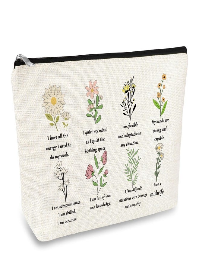 حقيبة مكياج هدية للقابلات، هدية للقابلات المعتمدات، هدية لطبيبات النساء والتوليد، هدية شكر للممرضات، حقيبة مستحضرات تجميل، هدية تقدير للقابلات، هدية للممرضات أثناء الولادة، هدية عيد الميلاد، هدية عيد ميلاد، هدية أسبوع التمريض - Image 1