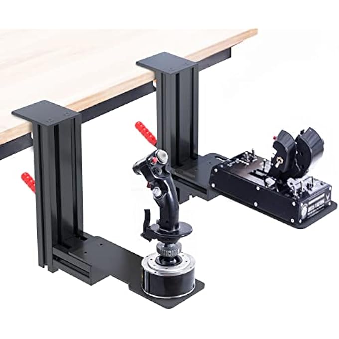rayihni -SET OF 2 HOTAS DESK MOUNTS FLIGHT SIM GAME JOYSTICK COMPATIBLE WITH THRUSTMASTER WARTHOG/WINWING ORION 2 WITH ALL INSTALLATION BOLTS Ï¼† INSTALL MANUAL - Image 2