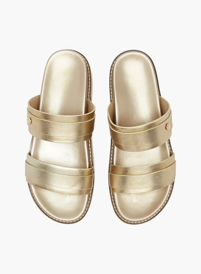 بابريكا صنادل نسائية سهلة الارتداء بأشرطة