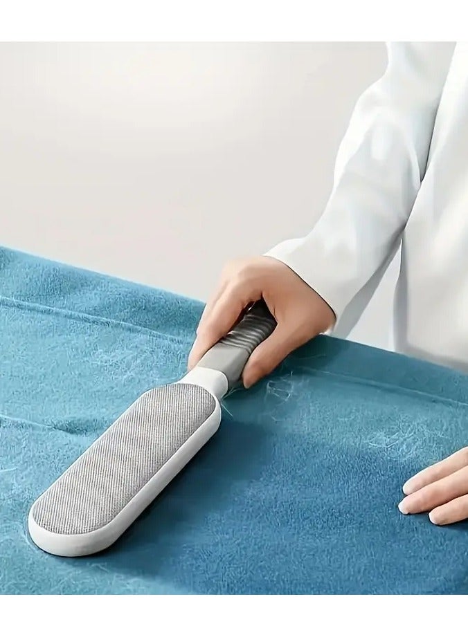 روزينو 1pc فرشاة غبار متعددة الوظائف قابلة لإعادة الاستخدام ، مزيل شعر الحيوانات الأليفة على الوجهين ، فرشاة قطط كهربائية كهربائية يدوية ، الملابس ، الأريكة ، الأثاث ، الفراش ، تنظيف السجاد-البلاستيك ، لا تحتاج إلى كهرباء ، مثالية لاستخدام غرفة المعيشة  - Image 5