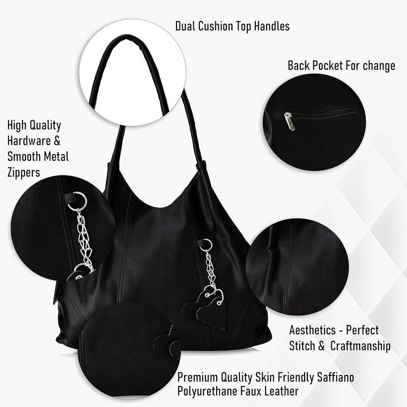 Fostelo Women's Style Diva Satchel Tote Handbag for Women | Ladies Purse | Stylish Shoulder Bag | Gift For Women - Image 2