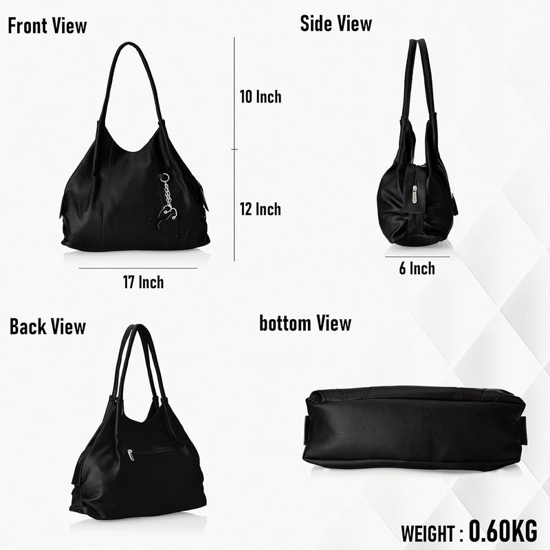 Fostelo Women's Style Diva Satchel Tote Handbag for Women | Ladies Purse | Stylish Shoulder Bag | Gift For Women - Image 3