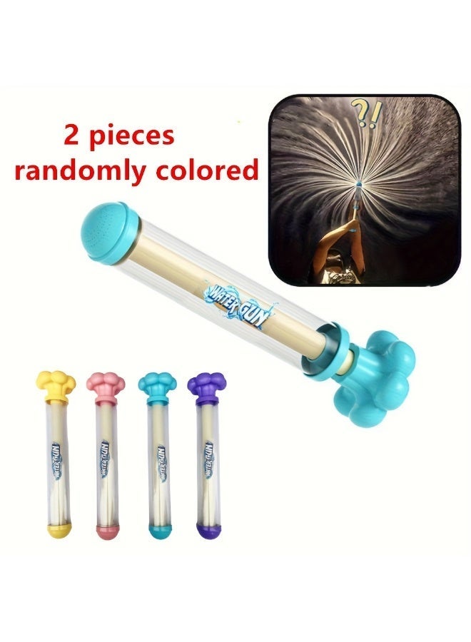 2pcs Water Sprinkler Toy Set, Summer Beach Activity Water Toy, Party Game & Pool Sprinkler Toy, Random Colors - Image 1