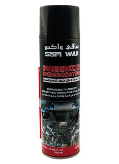 Safi WAX Rubberized Car Undercoating Spray 500ml Protection From Rust Corrosion Road Noise SFW084 Black  - Image 1