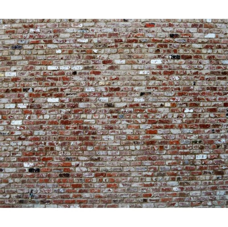 Laeacco 12x10ft Vintage Brick Wall Photography Backdrop Retro Style Rustic Brick Wall Background Newborn Baby Girls Adults Portraits Studio Birthday Party Wedding Graduation Home Decoration Wallpaper