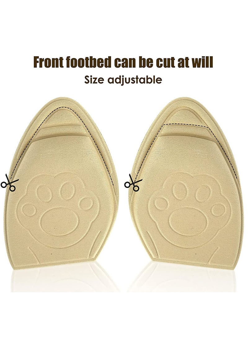 SYOSI High Heel Metatarsal Pads Ball of Foot Cushions, Memory Foam Forefoot Cushion Pads, Metatarsus Forefoot Pads, for Women All Shoes Anti Slip Pain Relief Insoles Prevent Calluses Blisters - Image 4