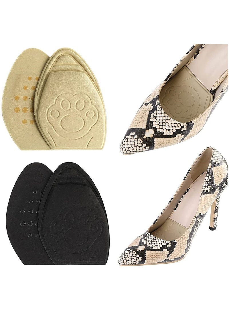 SYOSI High Heel Metatarsal Pads Ball of Foot Cushions, Memory Foam Forefoot Cushion Pads, Metatarsus Forefoot Pads, for Women All Shoes Anti Slip Pain Relief Insoles Prevent Calluses Blisters - Image 1