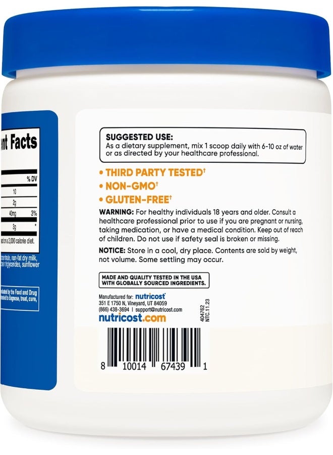 Nutricost Colostrum Powder 8 Oz, Lactoferrin And Minimum 30% Immunoglobulins Igg, From Bovine Colostrum, 3G Per Serving, 76 Servings - Image 4
