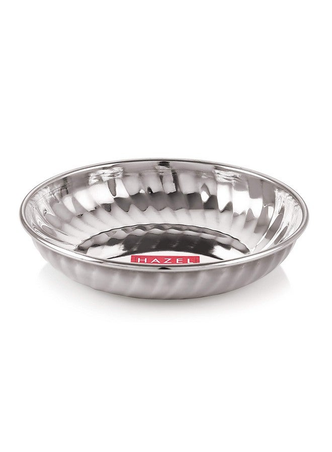 Hazel طبق حلوى من الفولاذ المقاوم للصدأ HAZEL | 310 مل لكل طبق فولاذي للوجبات الخفيفة، الإفطار | مجموعة من 6 كاتوري من الفولاذ المقاوم للصدأ - Image 2