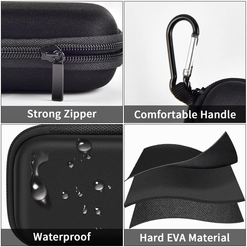 GWCASE Hard Case Compatible with SanDisk Extreme PRO 500GB 1TB 2TB 4TB Portable External SSD. Carrying Travel Holder for Crucial X8 Solid State Drive (Box Only)-Rose Gold - Image 2