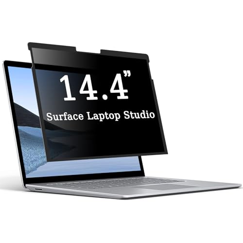 ZOEGAA ZOEAGG Removable & Reusable Privacy Screen for Surface Laptop Studio 14.4 inch,Easy Installation/Anti-Spy/Anti-Glare/Anti Blue Light,Microsoft Surface Laptop Studio 2 Privacy Screen Protector - Image 1