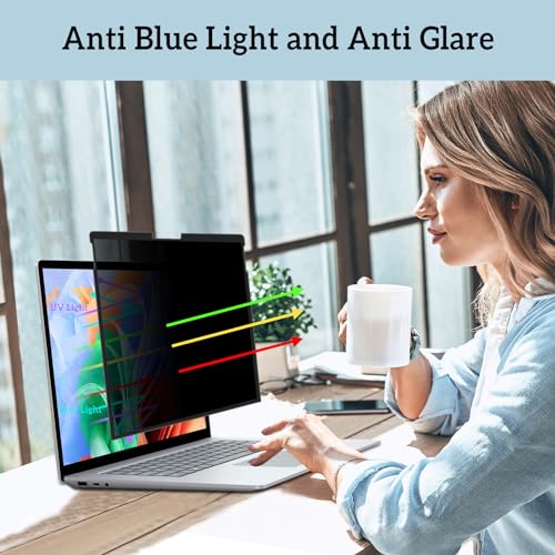 ZOEGAA ZOEAGG Removable & Reusable Privacy Screen for Surface Laptop Studio 14.4 inch,Easy Installation/Anti-Spy/Anti-Glare/Anti Blue Light,Microsoft Surface Laptop Studio 2 Privacy Screen Protector - Image 5