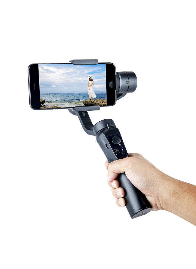 H4 Handheld Gimbal Stabilizer 3-Axis Smart Anti-shake Handheld Gimbal Mobile Phone Video Vlog Stabilizer Black