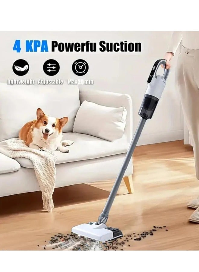 Denx Cordless vacuum cleaner with high suction power, washing water tank, and built-in 1800mAh battery - Image 4