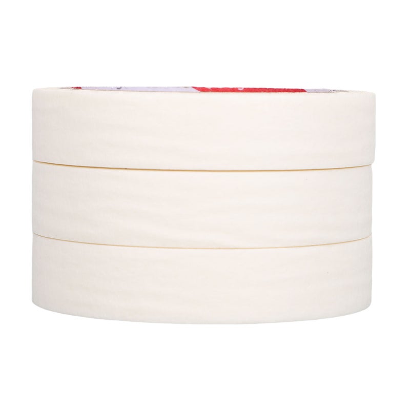 Masking Tape: 10 Rolls, 20mm x 20m White Textured Paper, Residue-Free Removal - Heatproof Design, Multi-Use Tape for Automotive Painting, Home Decoration, Craft Making - Image 5