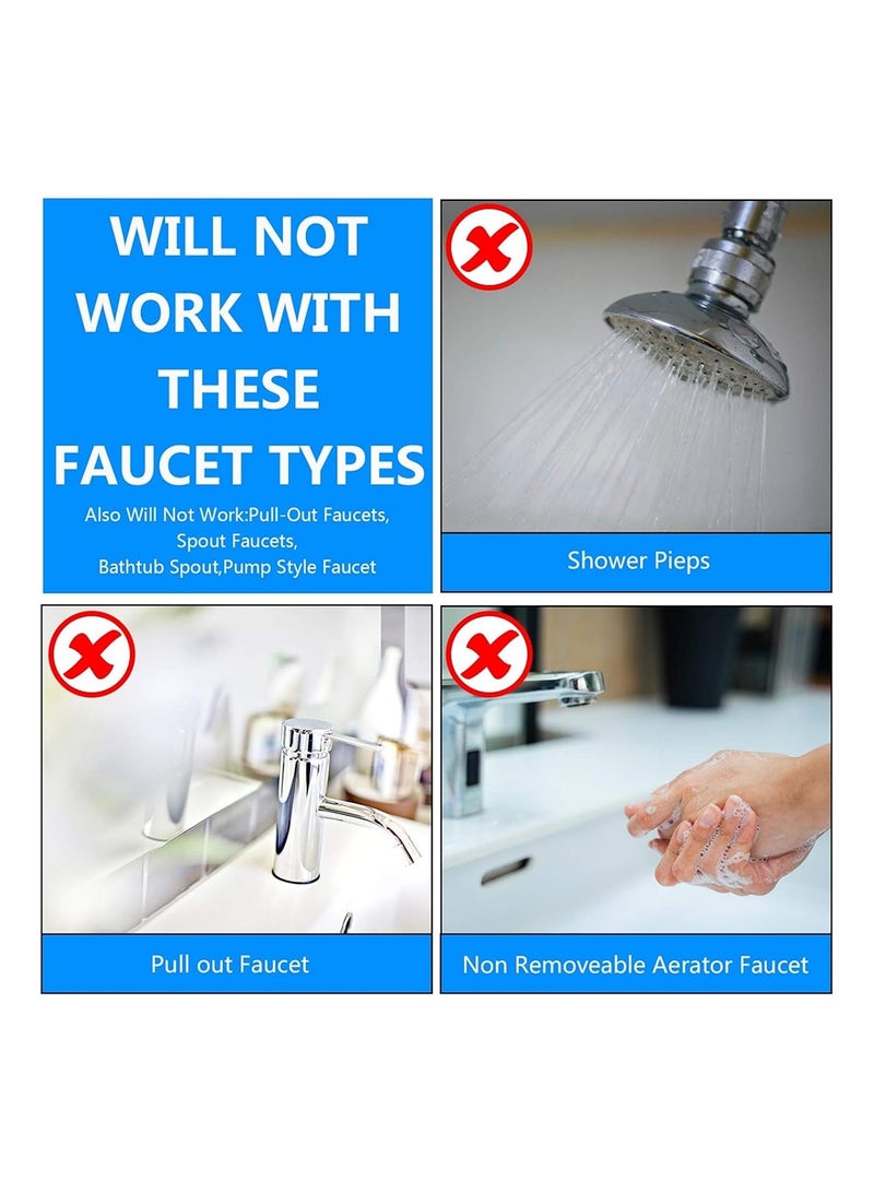 MVAQKLM  7Pcs Faucet Adapter Kit, Brass Aerator Male & Female Faucet Adapter Set, Universal Faucet Adapter For Connecting Garden Hoses, Water Filters, Standard Hoses, Rvs, Faucet Adapter For Kitchen Sinks - Image 3