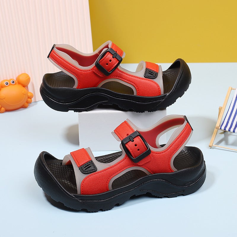 Children'S Sandals A Generation Of 2024 Summer Boys Beach Shoes In The Big Children Baotou - Image 5