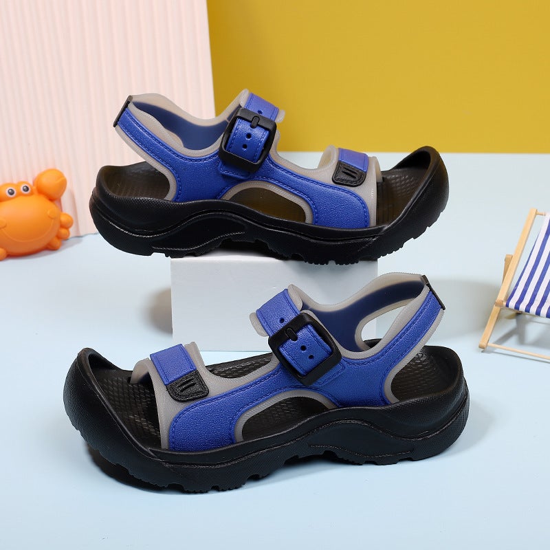 Children'S Sandals A Generation Of 2024 Summer Boys Beach Shoes In The Big Children Baotou - Image 2