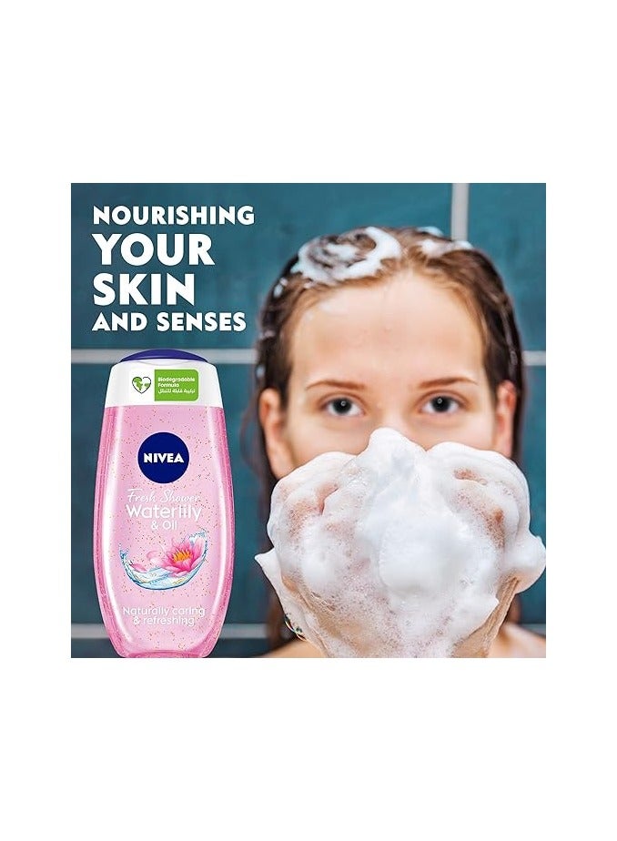 نيفيا غسول الجسم نيفيا جل الاستحمام، منظف برائحة زنبق الماء والزيت - Image 2