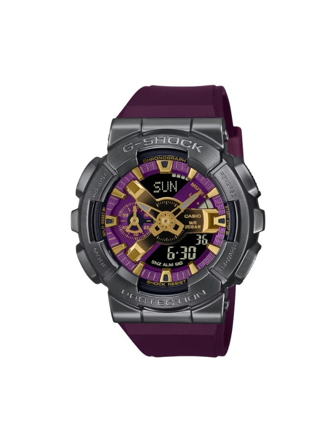 كاسيو ساعة كاسيو جي شوك GM-110CL-6ADR انالوج رقمي اطار معدني مقاومة للصدمات مقاومة ماء 200 متر اضاءة خلفية LED توقيت عالمي ستوب ووتش مؤقت عد تنازلي منبهات تقويم تلقائي - Image 1