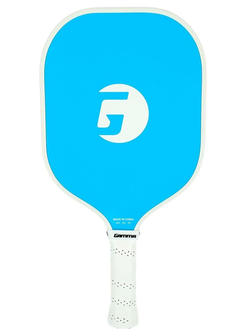 Gamma GAMMA Fusion React Pickleball Paddle, Extra-Wide Fiberglass Surface Boosts Hit Potential for Beginners, Blue  - Image 2