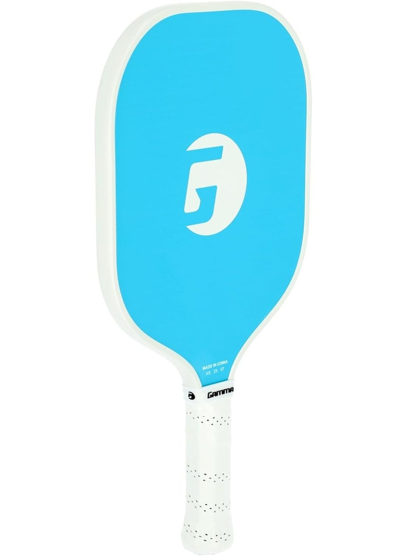 Gamma Fusion React Pickleball Paddle, Extra-Wide Fiberglass Surface Boosts Hit Potential For Beginners, Blue - Image 5