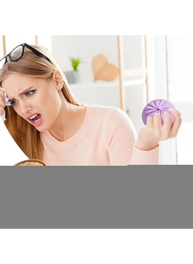 عام لعبة فدجيت بتصميم زلابية عملاقة اسفنجية، زلابية لامعة عملاقة بألوان قوس قزح، لعبة حسية إسفنجية ملونة مع صندوق بخار، زلابية لامعة ناعمة لتخفيف الضغط والتوتر، للأطفال والبالغين - Image 2