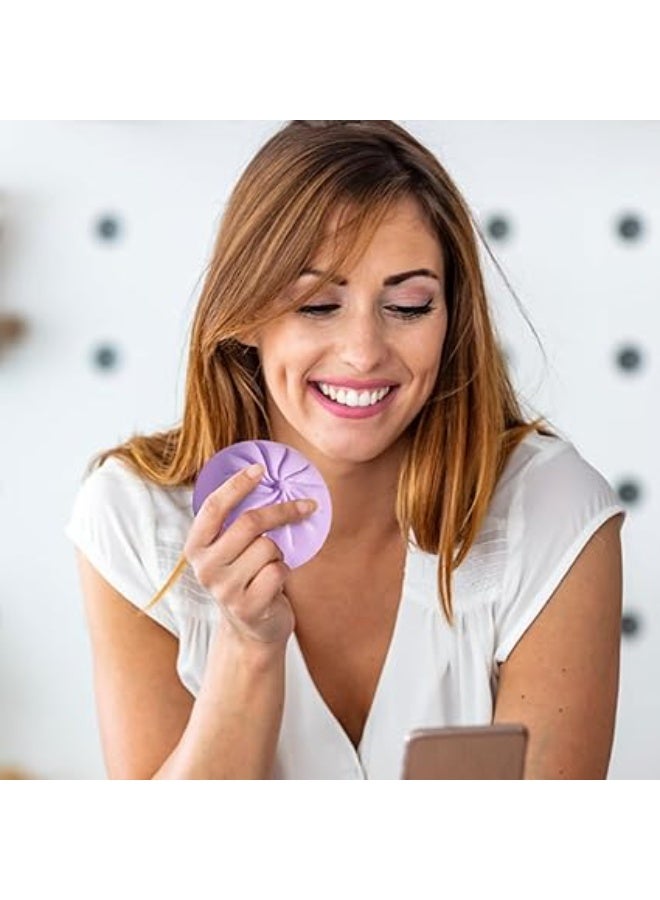 عام لعبة فدجيت بتصميم زلابية عملاقة اسفنجية، زلابية لامعة عملاقة بألوان قوس قزح، لعبة حسية إسفنجية ملونة مع صندوق بخار، زلابية لامعة ناعمة لتخفيف الضغط والتوتر، للأطفال والبالغين - Image 3