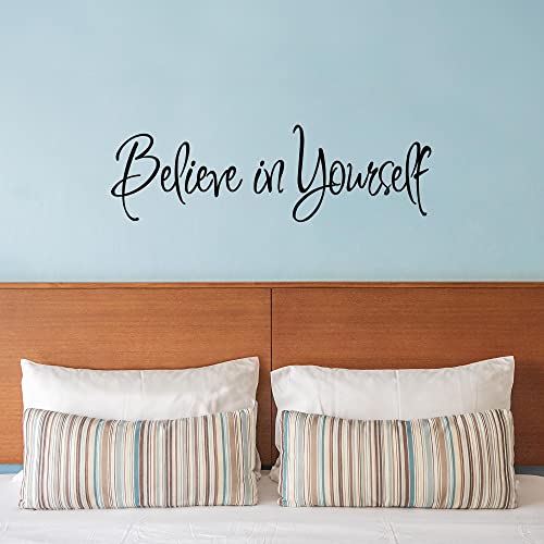 VWAQ Believe in Yourself Wall Decal - Living Room Wall Decor Motivational Stickers Inspirational Quotes Positive Affirmation Stickers Home Decor - Image 4
