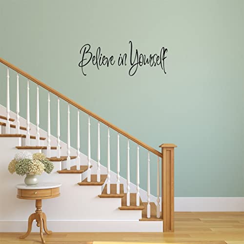 VWAQ Believe in Yourself Wall Decal - Living Room Wall Decor Motivational Stickers Inspirational Quotes Positive Affirmation Stickers Home Decor - Image 3