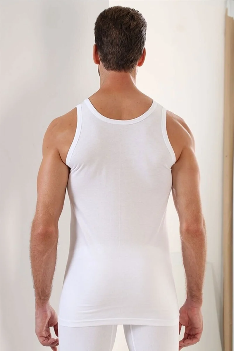 Seher Yıldızı Morning Star Morning Men's Undershirt 3PCS Ribana Fabric Undershirt 4 Size