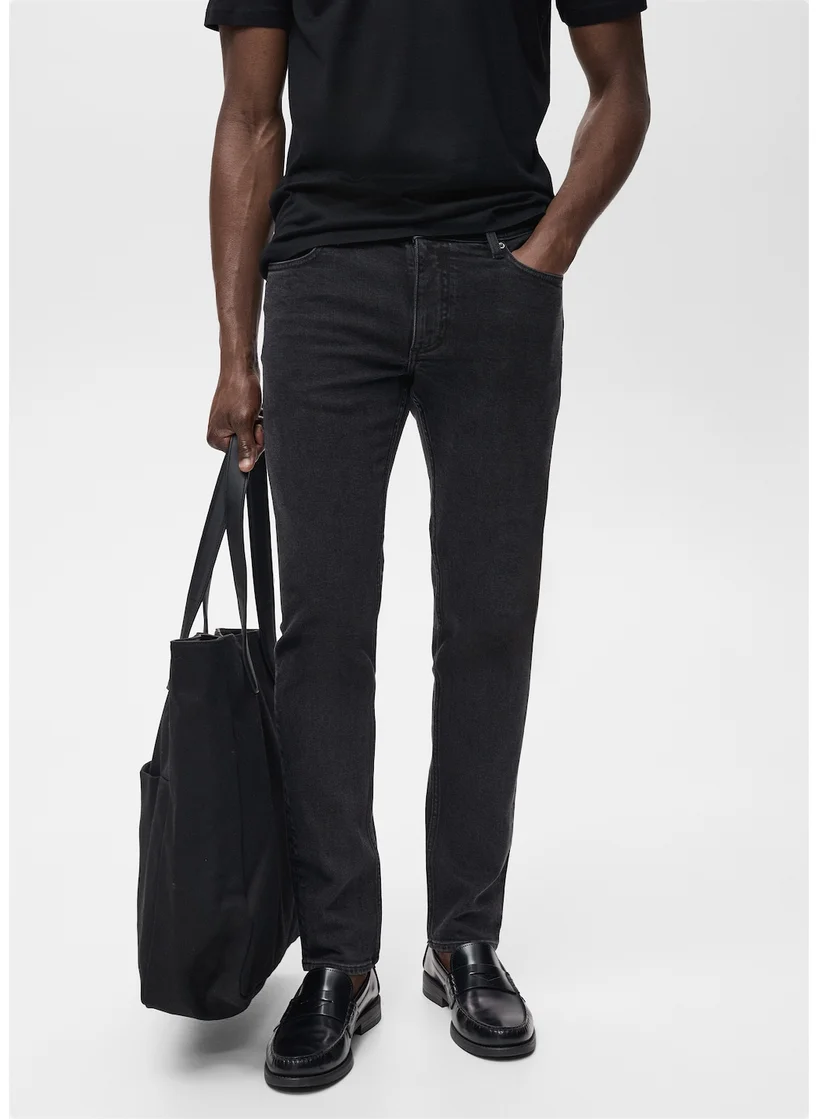 Mango Man Slim Fit Black Jan Jeans