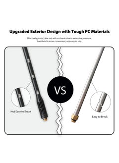SYOSI Pressure Washer Gutter Cleaning Tools, Upgrade Power Washer Extension Wand with 6 Nozzle Tips, Replacement Power washer Lance with 1/4" Quick Connect 90°, 120° curved rod, 4000 PSI  - Image 4