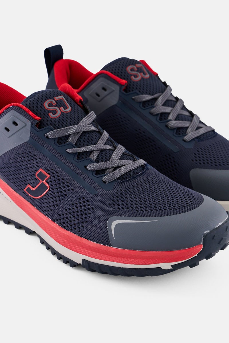 SJ Men  Lace Up Running Shoes, Multicolor - Image 4