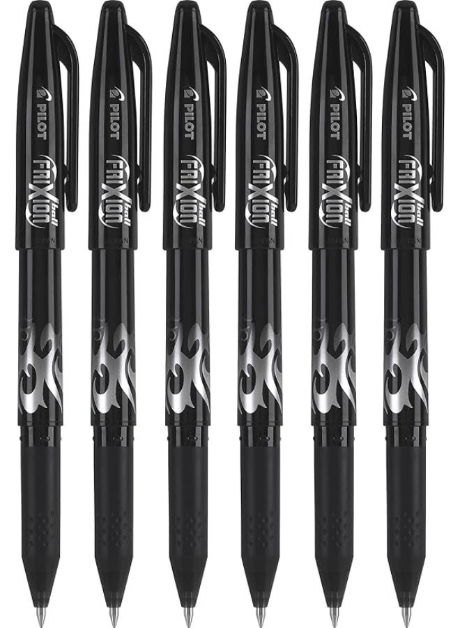 بايلوت أقلام حبر جاف بايلوت فريكشن كليكر قابلة للسحب والمسح برأس 0.7 مم وخط 0.35 مم BLRT-FR7 (عبوة من 6 قطع)