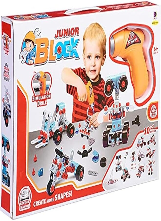 Bohui 661-301 Metal Meccano with Drill and Assembly Tools , 2725615604983 