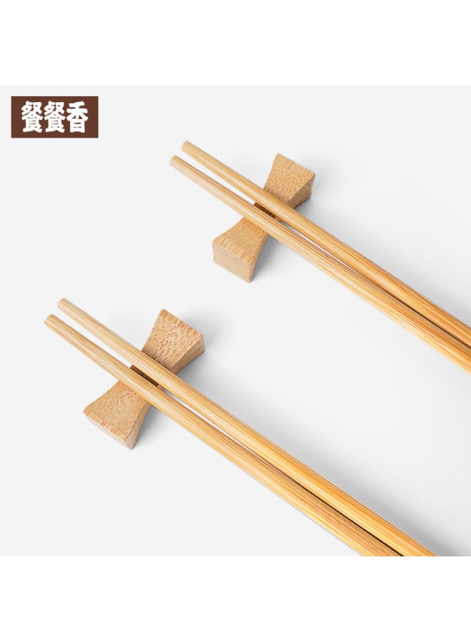 Carbonized Bamboo Chopsticks Household Restaurant Natural Disposable Non-slip Durable Community Group Purchase-color:6.0*6.0*21cm Carbonized Belt Section (5000 Pairs/piece)  - Image 4