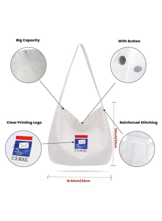 Keymall Kids Mailman Costume Mail Carrier Hat Mr. Postman Canvas Bag Vest Envelopes For Halloween Career Day Postal Costume - Image 4