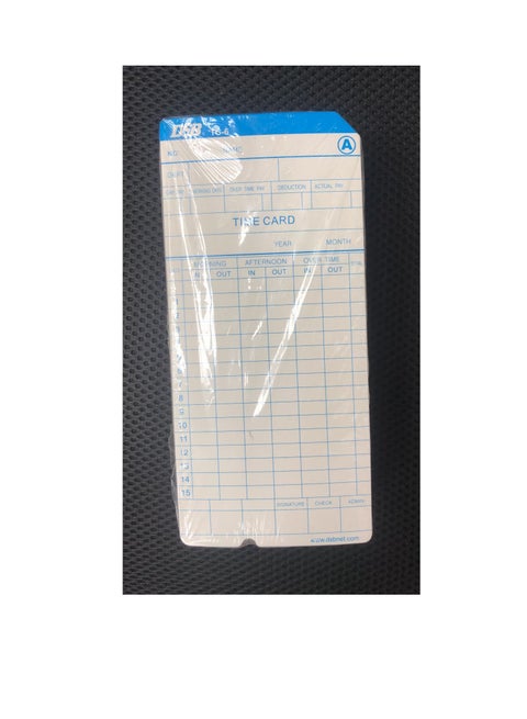 DSB 100PCS Time Cards Time Cards Monthly Time Clock Cards for Employee Payroll Recorder for Time Clock